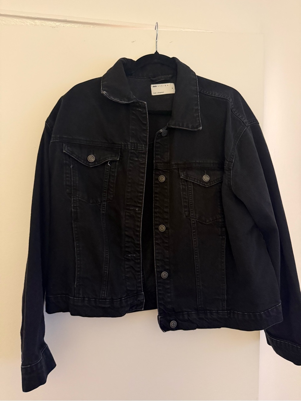 ASOS Black Oversized Denim Jacket
